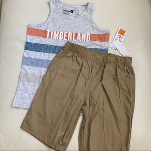 Timberland sleeveless top shorts set 5079